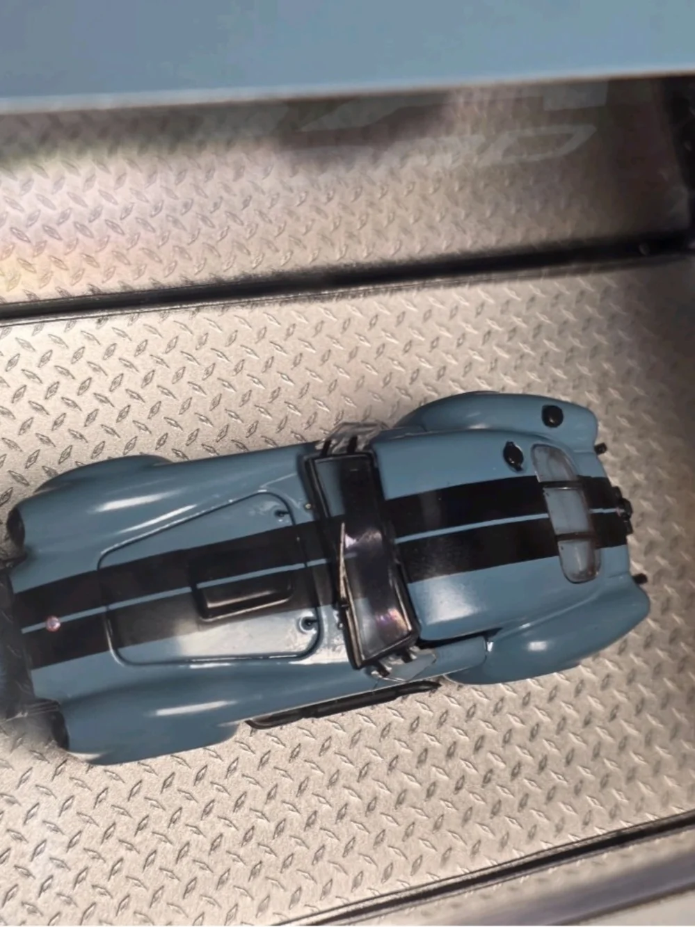 Powered by Ford Light Blue Truck and Race Car Set